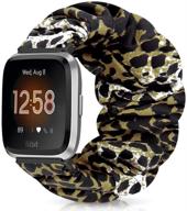 ремешок для часов uru shield scrunchie, совместимый с fitbit versa/versa 2/versa lite/versa se/легкий дышащий ремешок для часов сменный браслет аксессуары для женщин и amp логотип