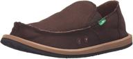 👞 hemp slip-on shoes for men - sanuk burgundy men's footwear logo