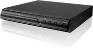black gpx d200b dvd player with remote control, progressive scan logo