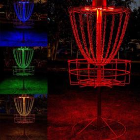 img 2 attached to 🔦 Magnetic LED Lights for Flying Disc Golf Basket - TiToeKi 2Pack: Waterproof, Remote Control, Multi-Colored Glow Night Disc Golf. Basket Not Included.