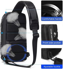 img 1 attached to BANGE Waterproof Shoulder Crossbody Backpack