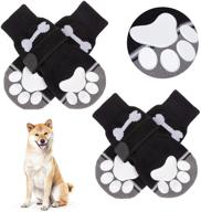 🐾 защитите лапки вашего щенка с помощью носков bingpet anti-slip dog socks - узор в виде кости, 2 пары для максимального комфорта и безопасности. логотип