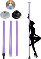 💃 aw portable static dance pole full kit package for exercise, club party, and weight loss - 50mm with bag (non-rotating) logo