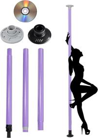 img 4 attached to 💃 AW Portable Static Dance Pole Full Kit Package for Exercise, Club Party, and Weight Loss - 50mm with Bag (Non-Rotating)