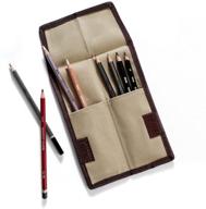 🖍️ derwent pencil case 2300671: canvas wrap pencil holder for 12 pencils - organize & protect your art supplies logo