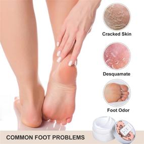 img 1 attached to 👣 Spa Luxetique Foot Lotion: Ultra-Moisturizing Foot Cream Gift Set for Dry Cracked Feet - Shea Butter Repair & Care, Includes Foot Salve in Gift Box, Ideal Gift for Mom, Dad, Friends, and More