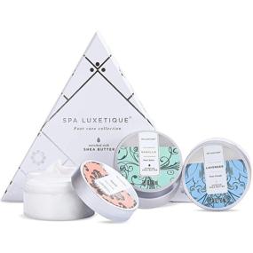 img 3 attached to 👣 Spa Luxetique Foot Lotion: Ultra-Moisturizing Foot Cream Gift Set for Dry Cracked Feet - Shea Butter Repair & Care, Includes Foot Salve in Gift Box, Ideal Gift for Mom, Dad, Friends, and More
