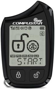 img 1 attached to 🚗 Enhance Your Vehicle's Security with the Compustar 2W901R-SS 5B 2-Way LCD, 1-Mile Remote