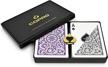 ♠️ copag 1546 design plastic playing cards - poker size regular index purple/gray - double deck set - 100% plastic logo