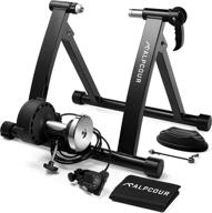 🚴 alpcour bike trainer stand for indoor riding – portable stainless steel indoor trainer w/magnetic flywheel, noise reduction, 6 resistance settings & bag – stationary exercise for road & mountain bikes: a comprehensive review and buying guide logo