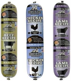 img 1 attached to Redbarn Dog Food Rolls Bundle - Lamb, Beef, and Chicken Flavors - 3 Rolls Total (4lb Each) - Enhanced for SEO