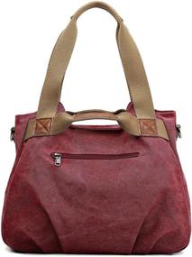 img 2 attached to Z Joyee Vintage Shoulder Shopper Handbag Women's Handbags & Wallets