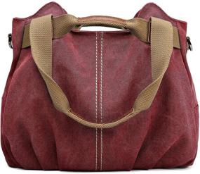 img 3 attached to Z Joyee Vintage Shoulder Shopper Handbag Women's Handbags & Wallets