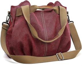 img 4 attached to Z Joyee Vintage Shoulder Shopper Handbag Women's Handbags & Wallets