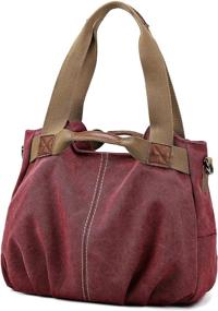 img 1 attached to Z Joyee Vintage Shoulder Shopper Handbag Women's Handbags & Wallets