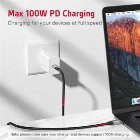 img 3 attached to 🔌 Unitek USB C to USB C Cable: 100W PD Fast Charging, 10Gbps Data Transfer, 4K 60Hz Video Output - iPad/MacBook Pro/Galaxy S21/Google Pixel/PS5 - 3.3ft