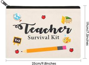 img 1 attached to Teacher Appreciation Cosmetic Toiletry Preschool Travel Accessories