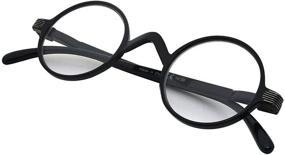 img 4 attached to Reading Glasses Spring Hinge Black White Vision Care in Reading Glasses