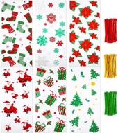 pieces christmas cellophane clear cookies logo