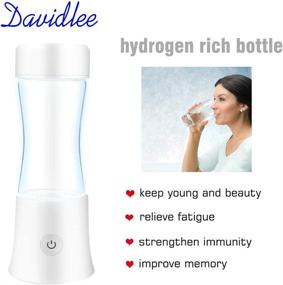 img 2 attached to 💧 Revolutionary F4-2 Hydrogen-Rich Water Bottle - Instantly Ionize Water with High Concentration Discharge of Ozone and Chlorine (White), with 5mins and 7mins Ionizer Modes!