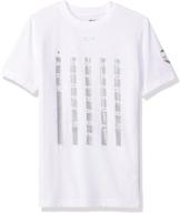 under armour heater t shirt metallic logo