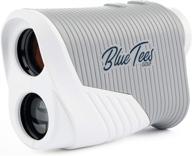 blue tees golf series 2 laser rangefinder for golf - distance finder, 800 yards range, 6x magnification, flag lock pulse vibration, non-slope technology logo