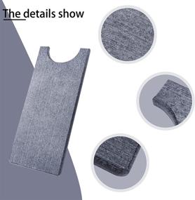 img 2 attached to Durable Wehhbtye Faucet Absorbent Mat - Prevent Water Stains with Grey Faucet Wraparound Diatomite Absorbent Mat - Ideal for Kitchen and Bathroom Sink Counters - Diatomaceous Splash Catcher Dish Drying Pads