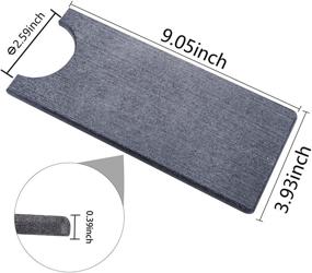 img 3 attached to Durable Wehhbtye Faucet Absorbent Mat - Prevent Water Stains with Grey Faucet Wraparound Diatomite Absorbent Mat - Ideal for Kitchen and Bathroom Sink Counters - Diatomaceous Splash Catcher Dish Drying Pads