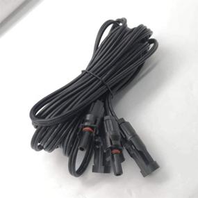 img 1 attached to 🔌 SolarEnz20 Feet 14AWG Solar Extension Cable with Female and Male Connectors for 50W-150W Solar Panels