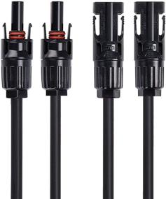 img 4 attached to 🔌 SolarEnz20 Feet 14AWG Solar Extension Cable with Female and Male Connectors for 50W-150W Solar Panels