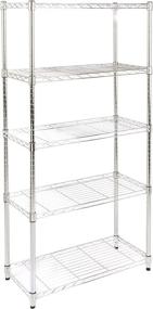 img 4 attached to Amazon Basics Adjustable Shelving Organizer Storage & Organization