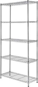 img 3 attached to Amazon Basics Adjustable Shelving Organizer Storage & Organization