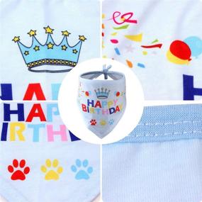 img 2 attached to 🐶 Cute Doggie Hat with LovinPet Dog Birthday Bandana Scarf - Happy Birthday Party Supplies Decorations for Pet Puppy Cat