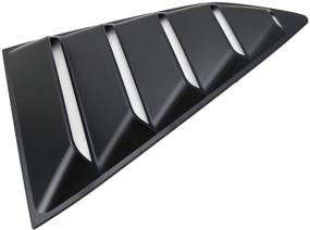 img 3 attached to 🏎️ Enhance Your Chevy Camaro's Style with iJDMTOY Black Finish Racing Style Rear Side Window Scoop Vent/Louvers Shades (2016-up Compatible)