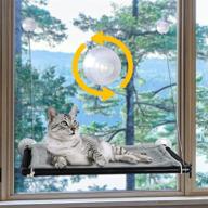 🐱 little world cat window perch: cozy window shelf with flannel blanket - heavy duty cat hammock window seats for all cats - perfect thanksgiving and christmas gift idea logo