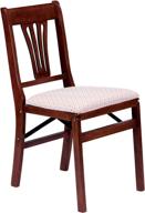 stakmore folding chair finish cherry logo