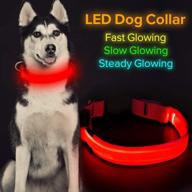 🐶 bseen led dog collar: usb rechargeable safety pet collar for small, medium & large dogs логотип