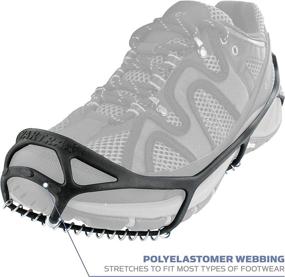 img 1 attached to 👣 Yaktrax Walker Traction Cleats: Stay Safe on Snow and Ice, Black, Size Large