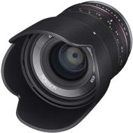 📷 rokinon black rk21m-e 21mm f1.4 ed as umc high speed wide angle lens for sony logo