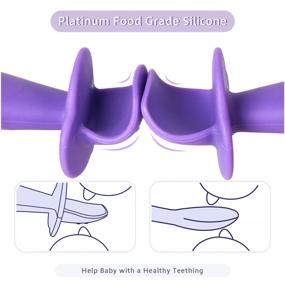 img 2 attached to 🍽️ Termichy Weaning Self Feeding Training Utensils: Enhance Your Baby's Food Self-Feeding Skills!