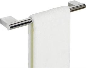 img 4 attached to 🚿 Alise Bathroom Single Towel Bar: Stylish Wall Mount Towel Rack 14-Inch, SUS304 Stainless Steel Polished Chrome Finish