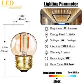 img 3 attached to 💡 Grensk Filament Equivalent Incandescent Decorative: The Ultimate Lighting Solution