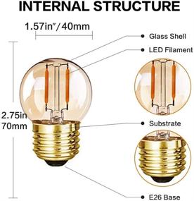 img 2 attached to 💡 Grensk Filament Equivalent Incandescent Decorative: The Ultimate Lighting Solution