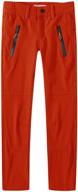 cami mia kids big girls fleece hiking pants: winter warm ski pants for snow activities - waterproof & cozy logo