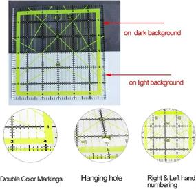 img 2 attached to UOOU Quilting Acrylic Cutting Ruler for Quilters and Sewing Projects