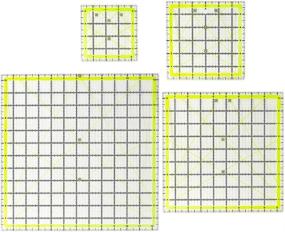 img 3 attached to UOOU Quilting Acrylic Cutting Ruler for Quilters and Sewing Projects