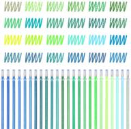 🖌️ vibrant 48 pcs green gel pen refills - 2 sets with 24 colors each, ideal for art, coloring books, scrapbooking & more logo