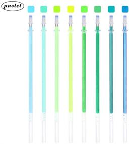 img 2 attached to 🖌️ Vibrant 48 Pcs Green Gel Pen Refills - 2 Sets with 24 Colors each, Ideal for Art, Coloring Books, Scrapbooking & More