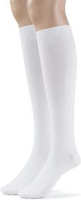 img 4 attached to Silky Toes Modal Men's Knee High Socks: Long Over the Calf Dress or Work Socks - 2 or 4 Pack