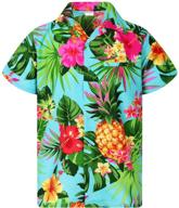 🍍 vibrant king kameha pineapple turquoise men's shortsleeve clothing logo